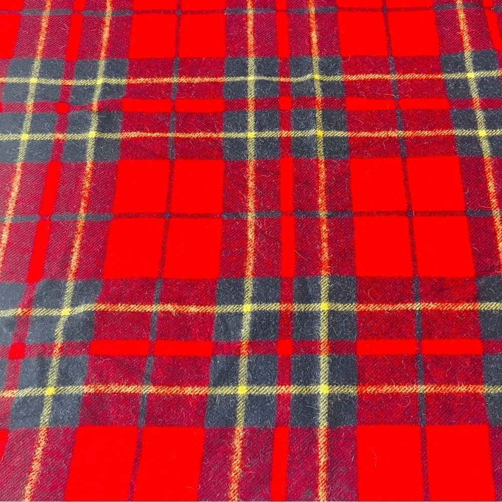 Vintage Troy Robe Wool Plaid Stadium 52x62